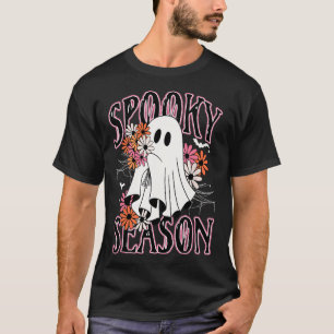 T-shirt Saison éffrayante mignonne Fantôme Halloween Costu