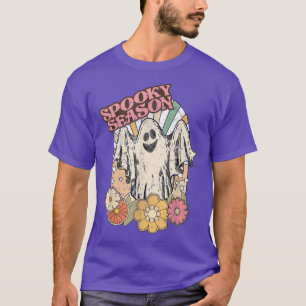 T-shirt Saison Éffrayante rétro Fantôme Éffrayant Vibe drô