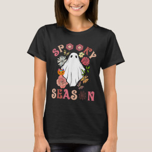 T-shirt Saison Éffrayante super mignonne Ghost Holding Cit