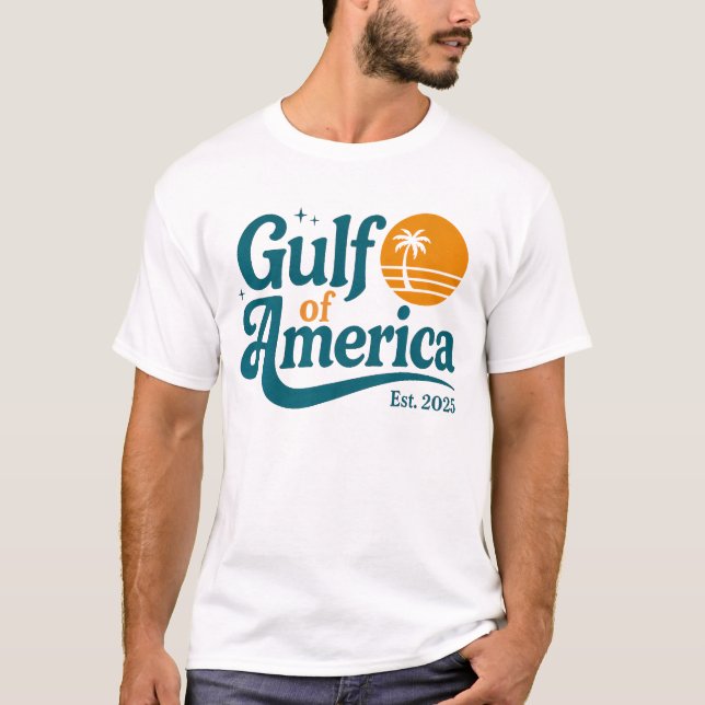 T-shirt Saison Eté 2025 du Golfe d'Amérique Est Rétro (Devant)