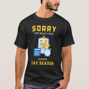 T-shirt Saison fiscale Comptabilité Comptable