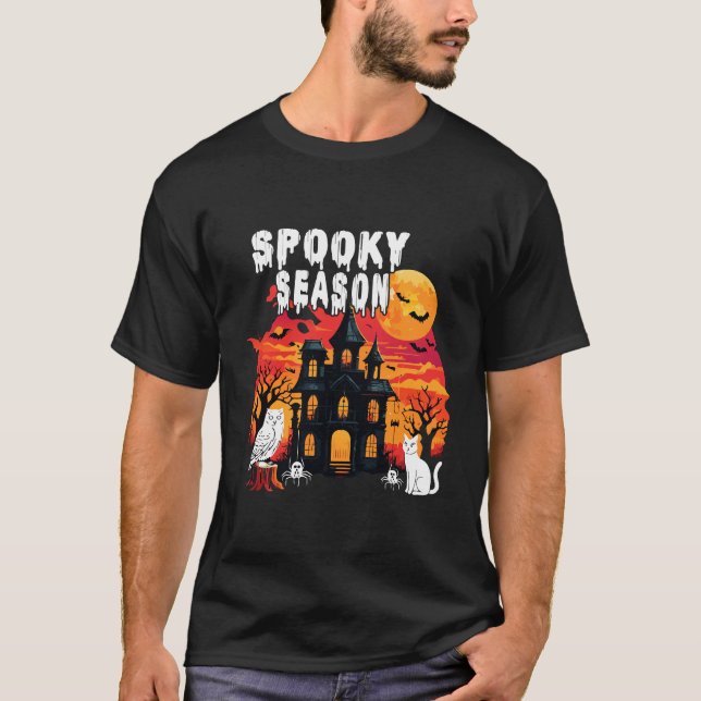T-shirt Saison Halloween épouvantable (2) (Devant)