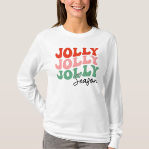 T-shirt Saison Jolly Jolly Saison Retro Typographie de vac