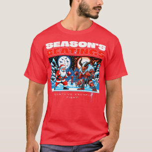 T-shirt Saisons coups Santa Claus vs Krampus
