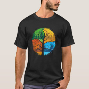 T-shirt Saisons Printemps Été Automne et hiver