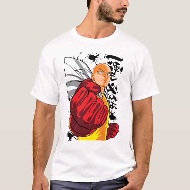 T-shirt Saitama The Big Punch Of One Punch Man (Devant)