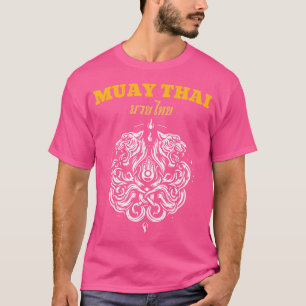 T-shirt Sak Yant Muay Art thaïlandais Tatouage Twin Tiger