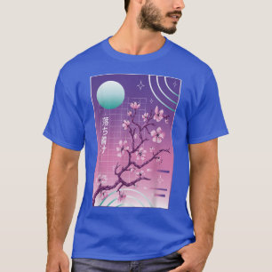 T-shirt Sakura 80s 90s Japonais Cerise Blossom Vaporwave A