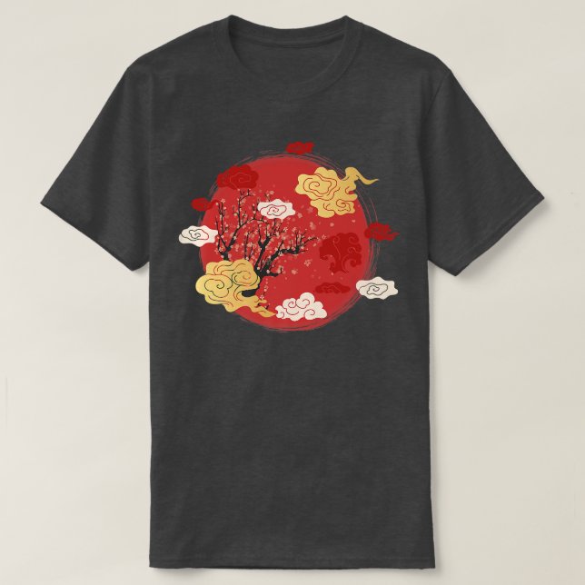 T-SHIRT SAKURA CHERRY BLOSSOM JAPAN'S FAVORITE FLOWER 1103 (Design devant)