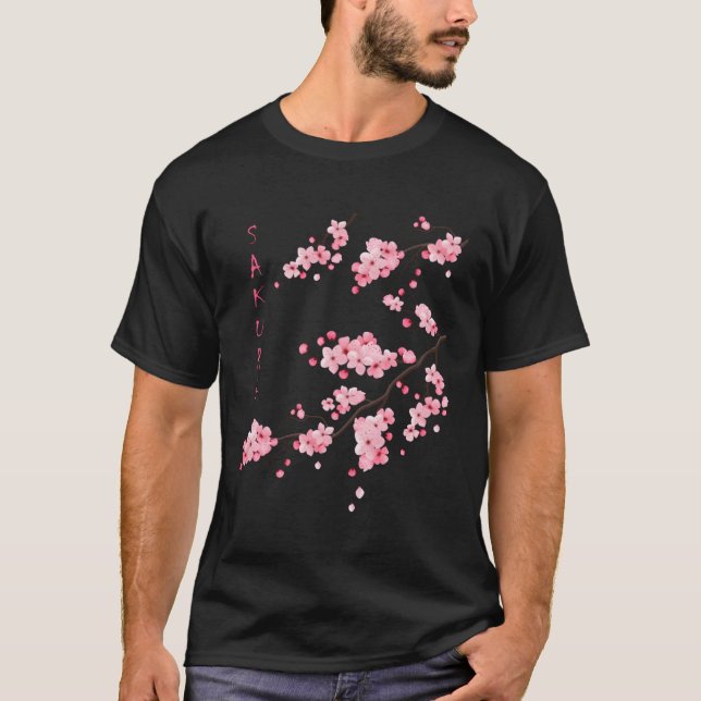 T-shirt Sakura Cherry Blossom Japonais Al (Devant)
