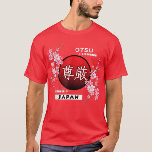 T-SHIRT SAKURA CHERRY BLOSSOMS DANS LES VILLES DU JAPON, O