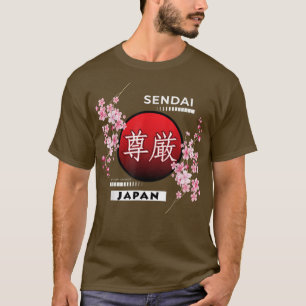 T-SHIRT SAKURA CHERRY BLOSSOMS DANS LES VILLES DU JAPON, S