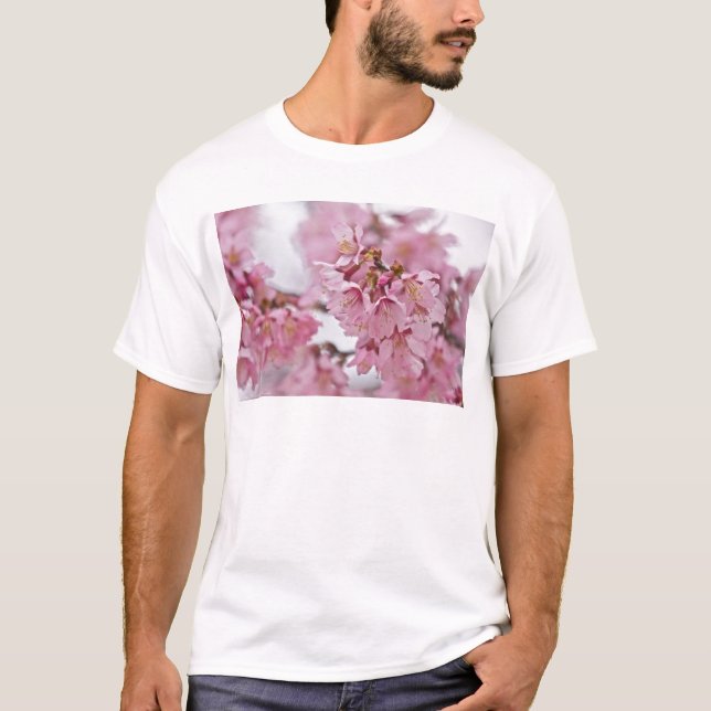 T-shirt Sakura Cherry Blossoms rose pâle (Devant)