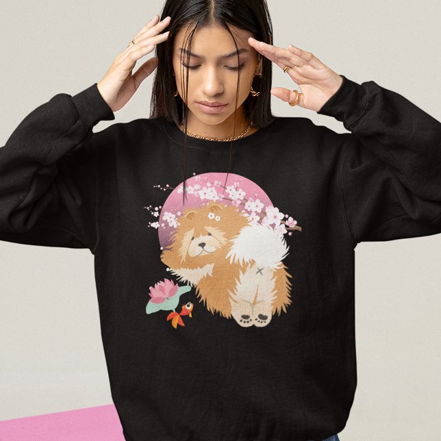 T-shirt SAKURA - Chow - Chemises noires - choisir le style (Créateur téléchargé)