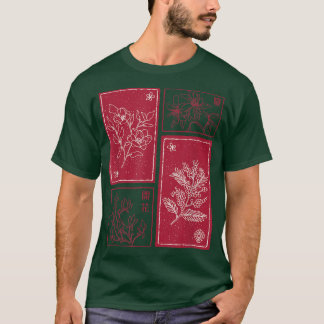 T-shirt Sakura Fleur de cerisier Fleur de fleurs Nature ja