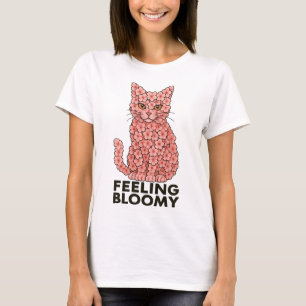 T-shirt Sakura Fleurs Chat Sentiment de Bloomie
