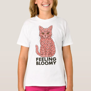 T-shirt Sakura Fleurs Chat Sentiment de Bloomie
