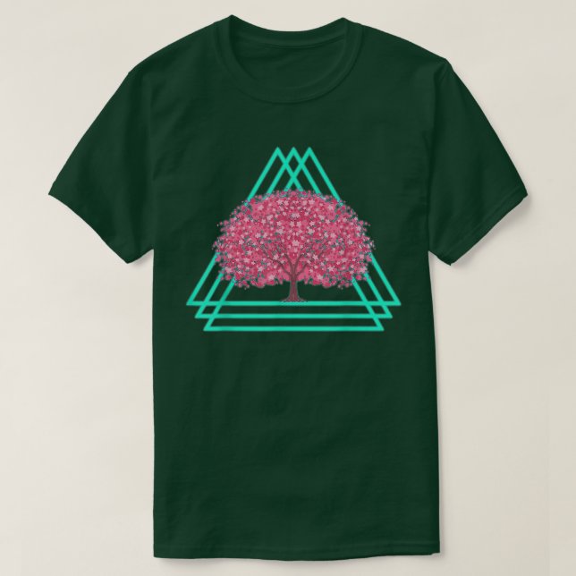 T-shirt Sakura Flower Blossom Japon années 90 Art Vaporwav (Design devant)