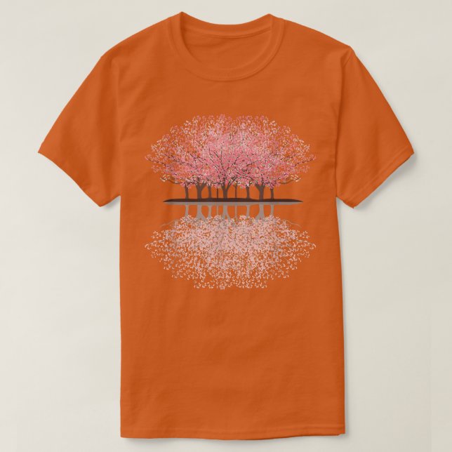 T-shirt Sakura Forest Cherry Blossom Japanese Tree Graphic (Design devant)