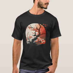 T-shirt Sakura Japon Japon Fleur de prune de fleurs de cer
