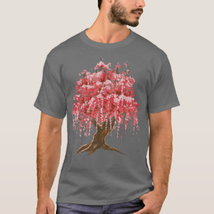 T-shirt Sakura Japonais Cerise Fleur Arbre Nature Graphiqu