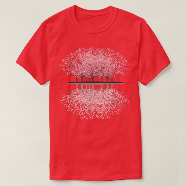 T-shirt Sakura japonais style cerisier (Design devant)