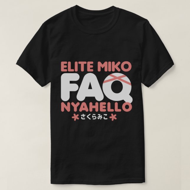 T-shirt Sakura Miko Hololive Elite Miko (Design devant)