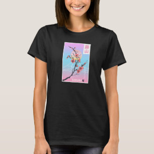 T-shirt Sakura Pastel Goth Vapor wave montagne Fuji Yama