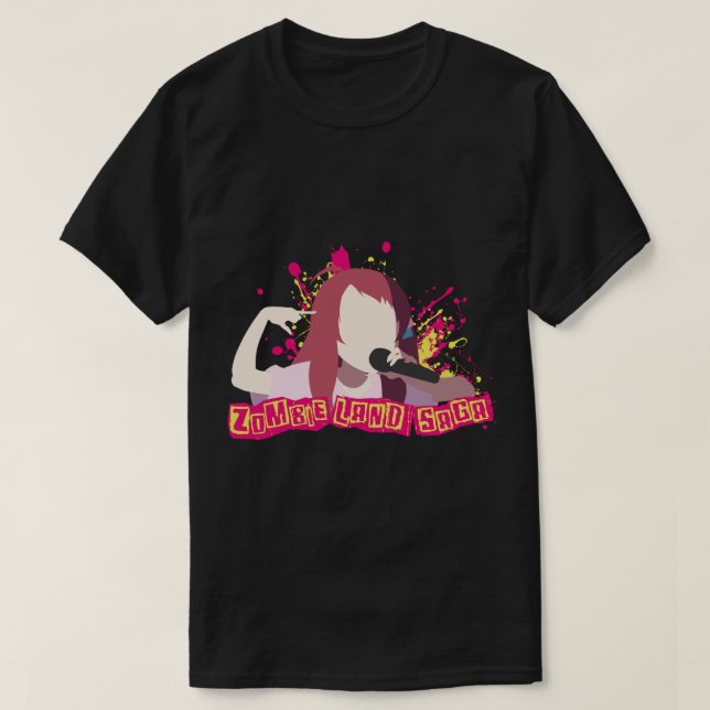 T-shirt Sakura Rapporte la saga des terres zombies (Design devant)