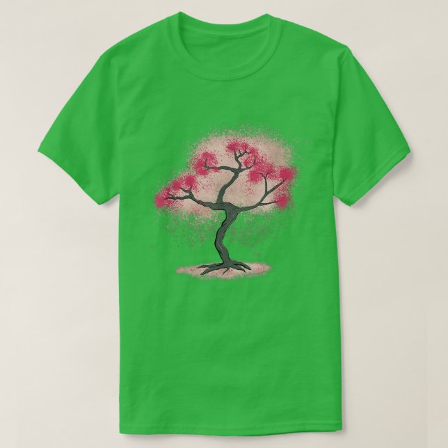 T-shirt Sakura Tree Culture japonaise Fan1167 (Design devant)
