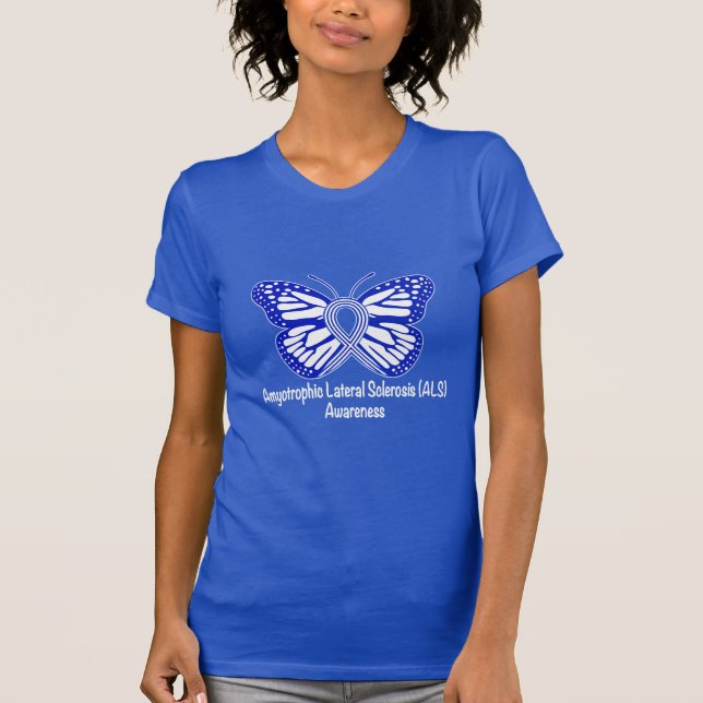T-shirt SAL de sclérose latérale amyotrophique avec le (Devant)