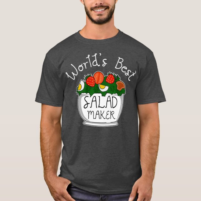 T-shirt Salade Aliments sains Salade de nourriture (Devant)