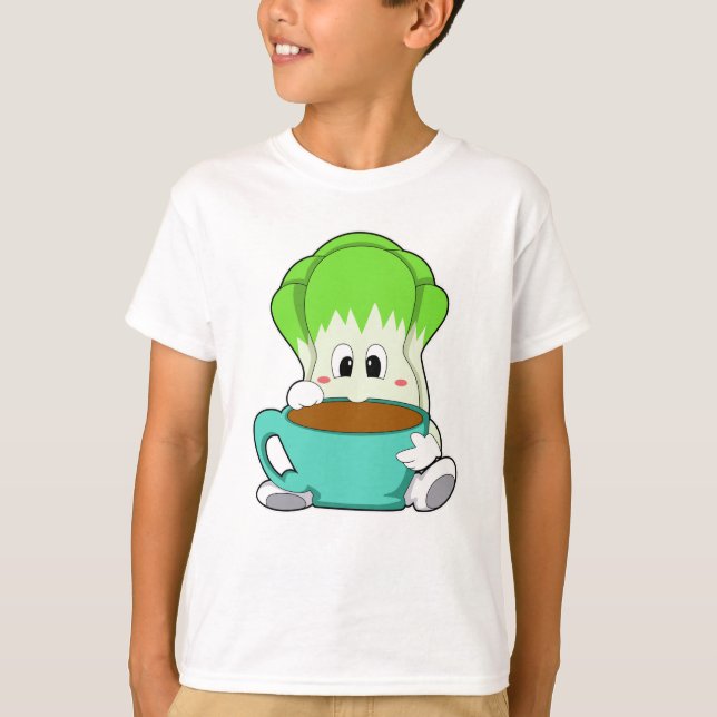 T-shirt Salade avec Coupe de café (Devant)