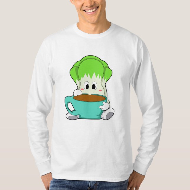 T-shirt Salade avec Coupe de café (Devant)