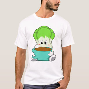 T-shirt Salade avec Coupe de café