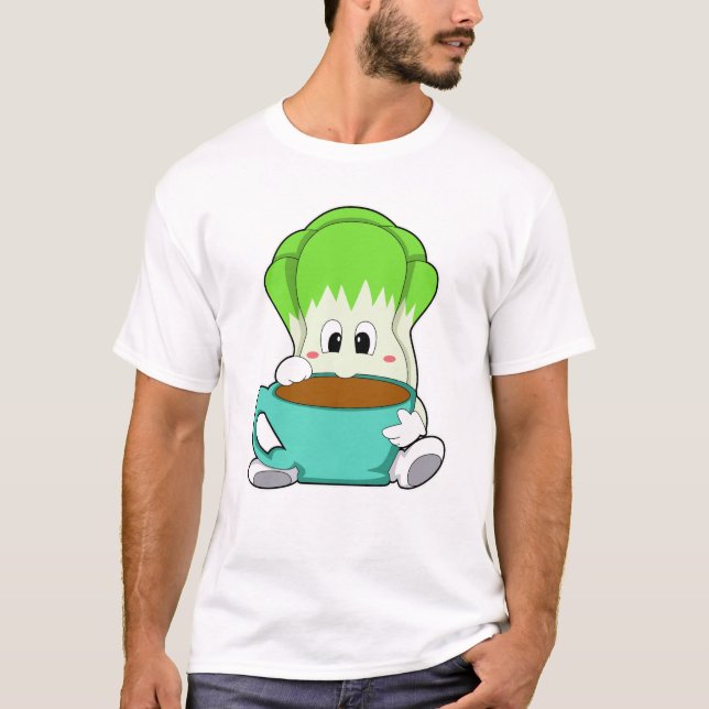 T-shirt Salade avec Coupe de café (Devant)