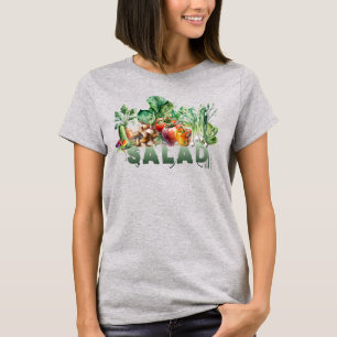 T-shirt Salade d'aquarelle