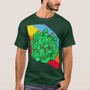 T-shirt Salade de feuilles de chêne Laitue Feuilles de chê