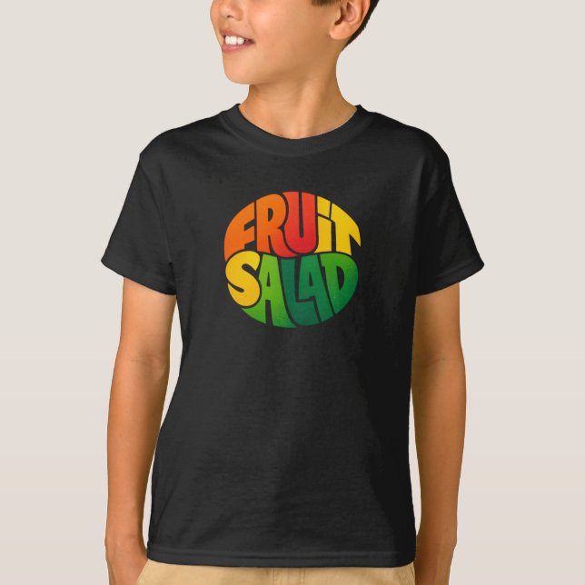 T-shirt SALADE DE FRUITS – Conception de typographie circu (Devant)