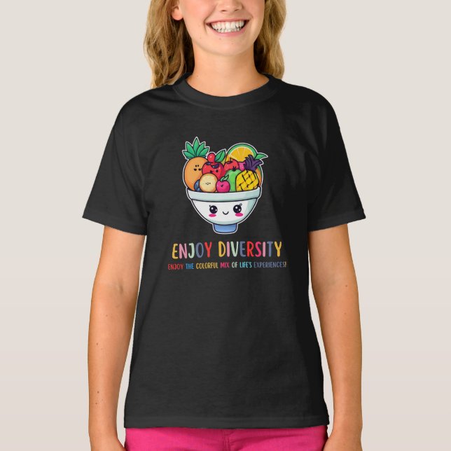T-shirt Salade de fruits, diversité (Devant)