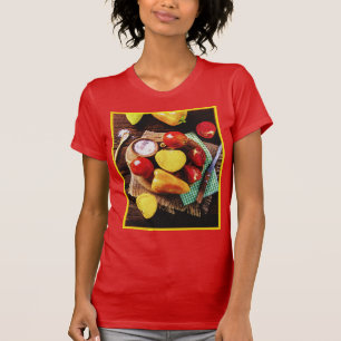 T-shirt "Salade de légumes maison" Photo mignonne. Command