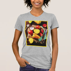T-shirt "Salade de légumes maison" Photo mignonne. Command