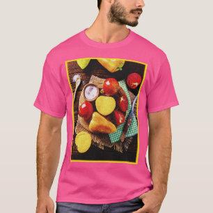 T-shirt "Salade de légumes maison" Photo mignonne. Command