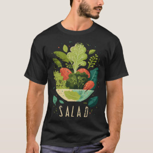 T-shirt Salade de nutritionniste pour diététiste et végéta