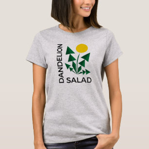 T-shirt Salade de Pissenlit Géométrique Abstrait Minimalis