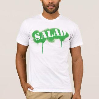 T-shirt Salade étiquetée (t) adapté - vert/blanc
