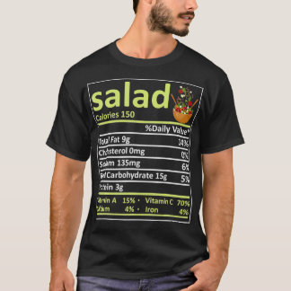 T-shirt Salade Nutrition Famille Correspondant Drôle Thank