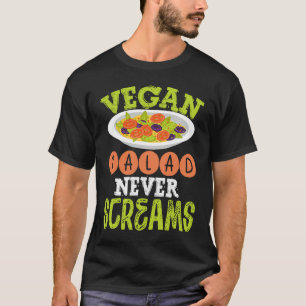 T-shirt Salade végétale ne crie jamais véganisme