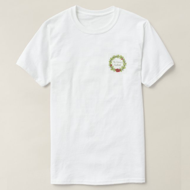 T-shirt Salade verte (blanche) (Design devant)