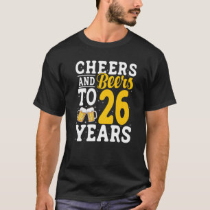 T-shirt Salades et bières à 26 ans Bière Boire 26 année